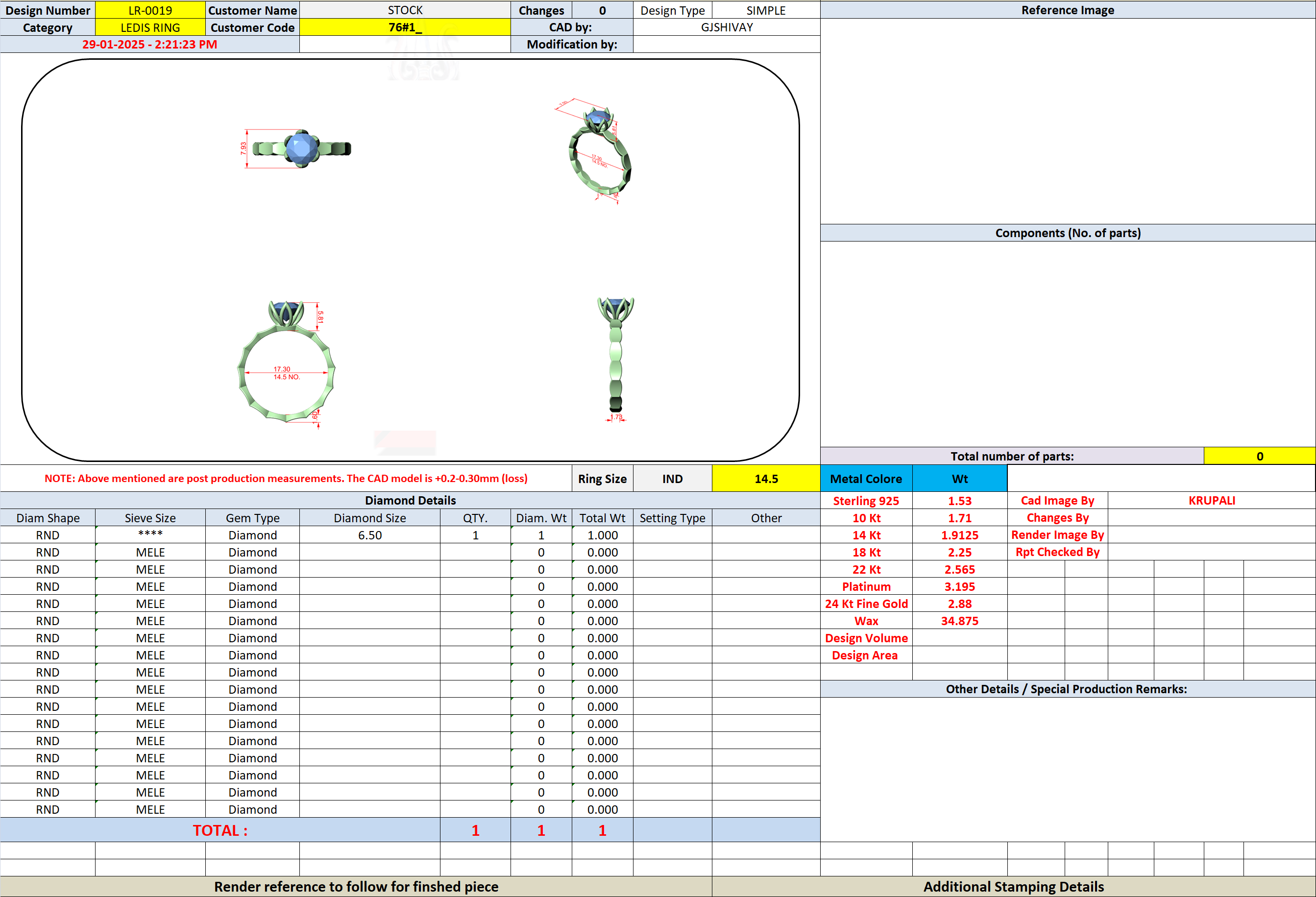 CAD file screenshot — Round Solitaire Marquise-Scalloped Band Ring
